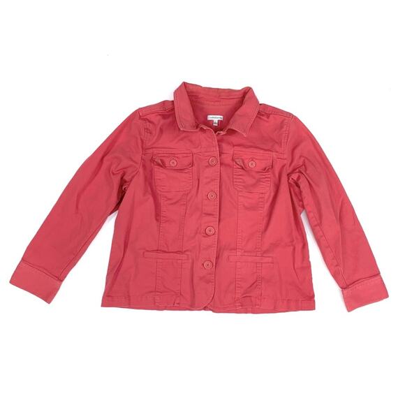 Pink Button Up Jean Jacket - Picture 4 of 9